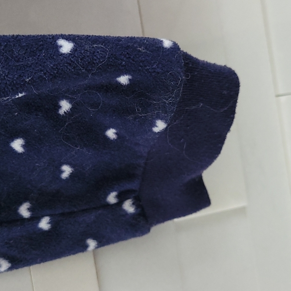 Carter's WARM HOODED FLEECE ONE PIECE BLUE WITH PINK HEARTS SIZE18 MONTHS - Picture 5 of 11